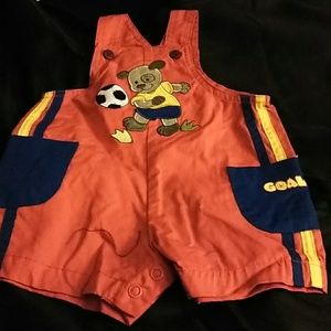 New, Baby Red Jumper Shorts ( Puppy, Soccer)